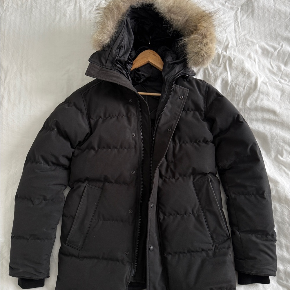 Men's Canada Goose Carson Parka Black Label with Fur - 3805MB - Size S/P